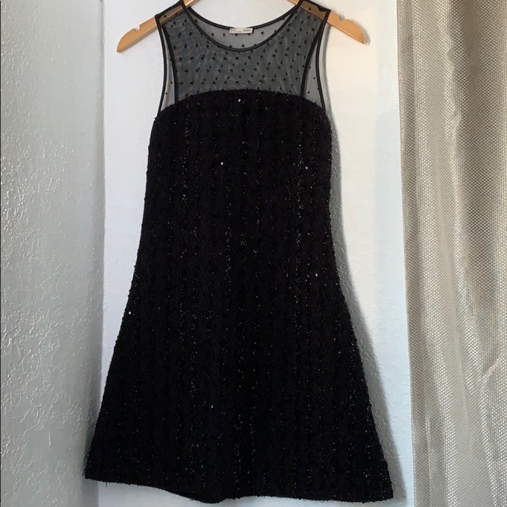 Black mini dress